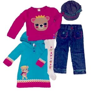 Gymboree Sweet Music Bear 🐻 5 piece set 18-24months - 2T